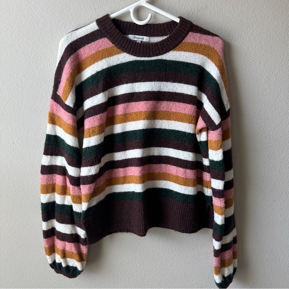 Madewell wool blend striped soft sweater - Picture 2 of 6